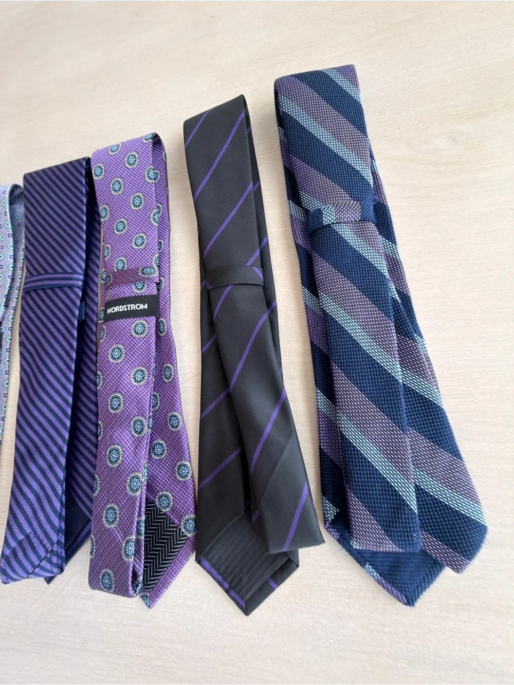 Men's Purple Patterned Ties - Classic Formal Accent